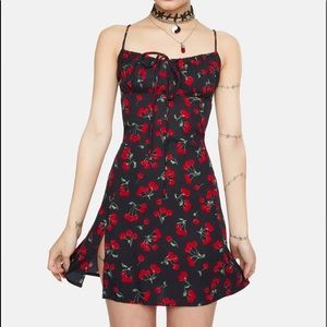 Motel Cherry Mini Dress